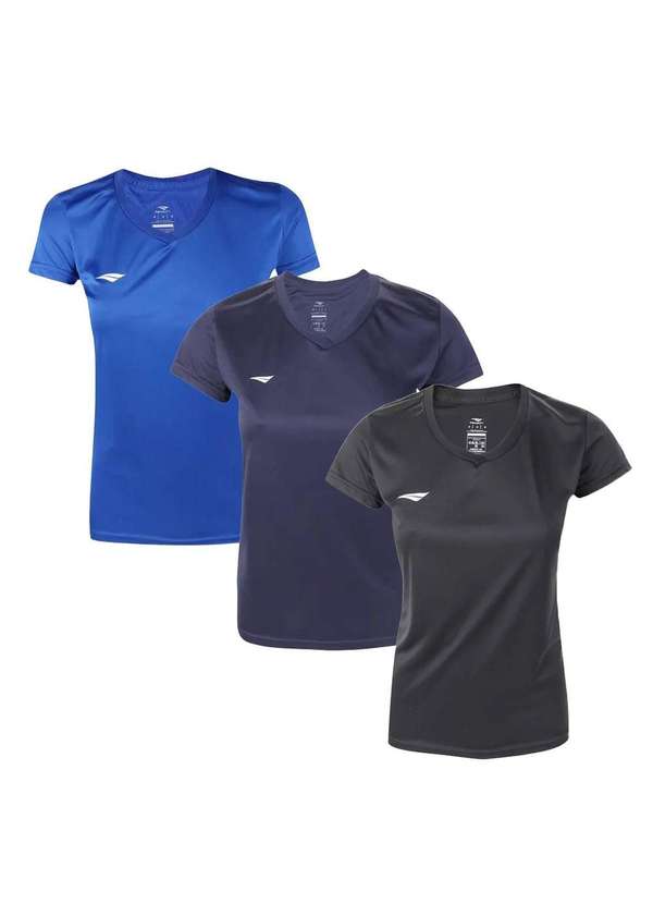 Penalty - Kit 3 Camisetas Penalty X Feminino Azul