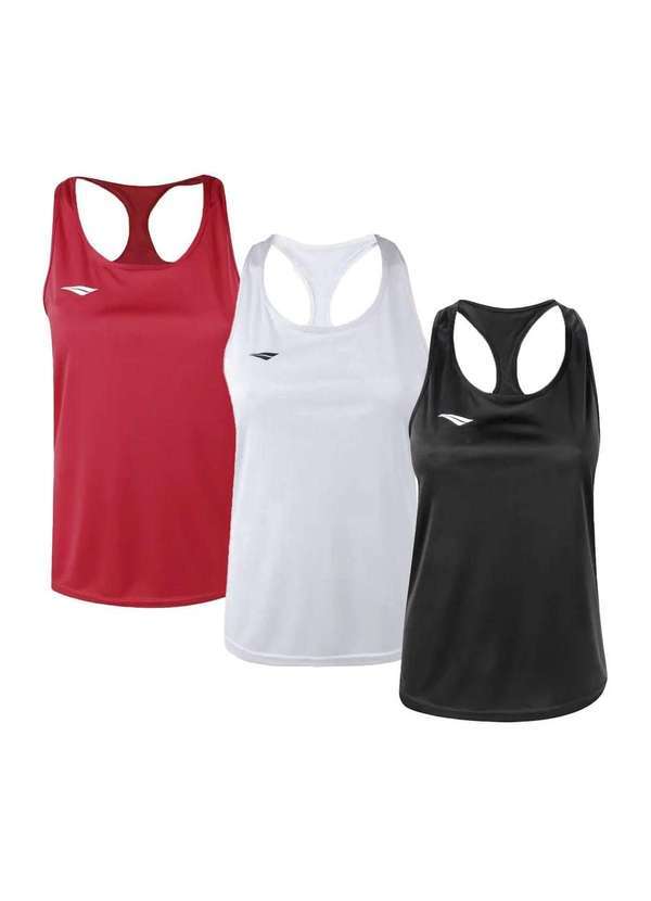 Penalty - Kit 3 Regatas Penalty X Feminino Vermelho