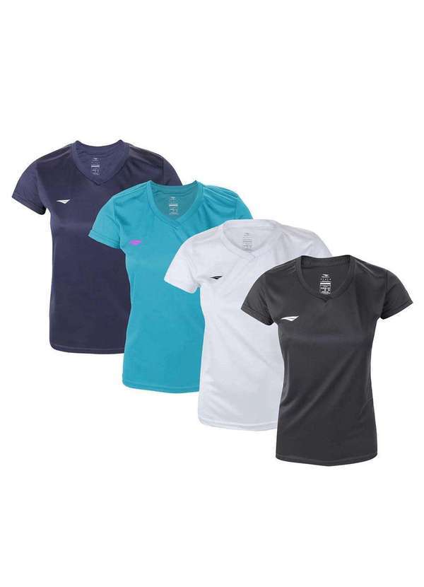 Penalty - Kit 4 Camisetas Penalty X Feminina Branco