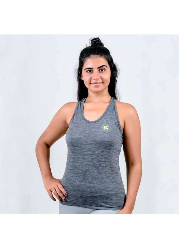 Esporte Legal - Regata Esporte Legal Poliamida Grael Uv45 Feminina Cinza