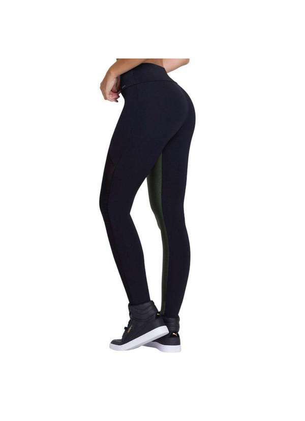 Selene - Calça Legging Selene com Recorte Feminina Preto 2