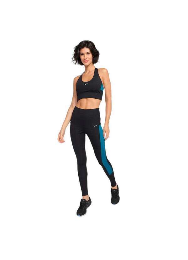 Mizuno - Conjunto Mizuno Top e Legging Soul Fit New Feminino Preto