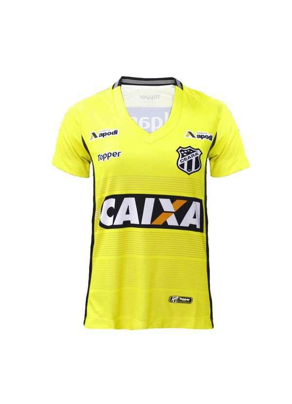 Topper - Camisa Goleiro Topper Ceará Oficial I 2018 Feminina Amarelo