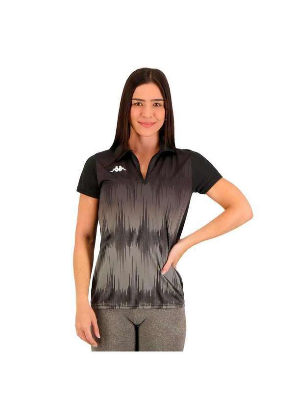 Kappa - Camisa Polo Kappa Eloise Feminina - Preto