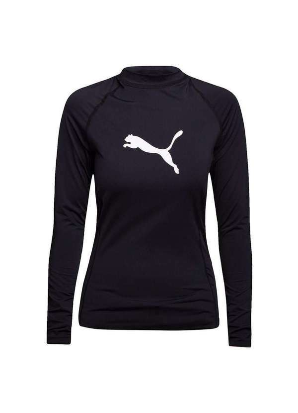 Puma - Camisa Térmica Puma Uv50 Manga Longa Feminina Preto