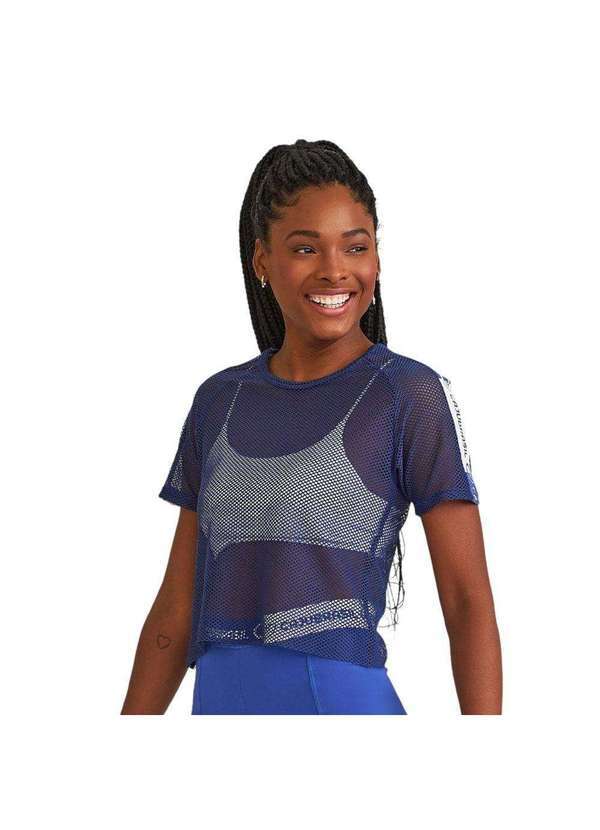 Cajubrasil - Camiseta Cajubrasil de Tela Feminina Azul