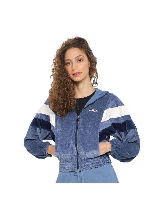 Fila - Jaqueta Fila Block Letter Feminina Azul