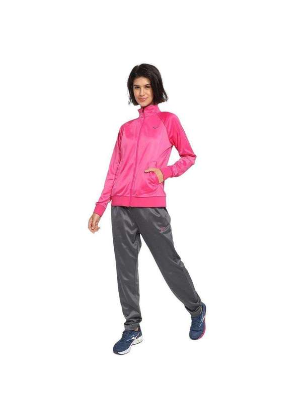 Mizuno - Agasalho Mizuno Basic Root Feminino Rosa