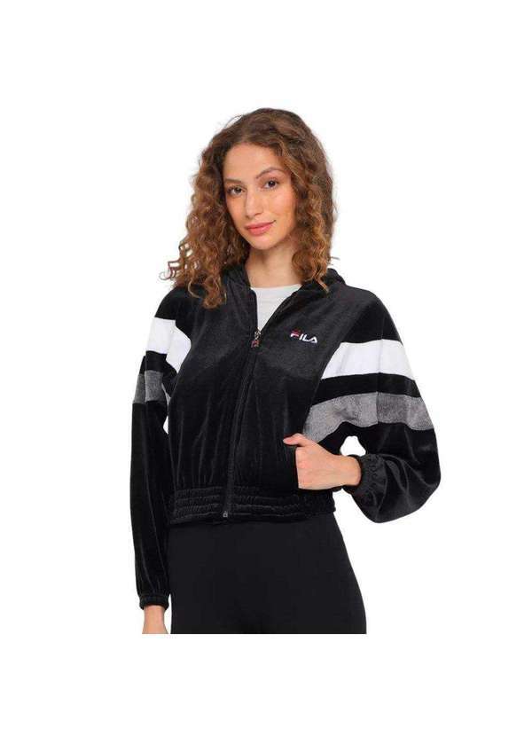 Fila - Jaqueta Fila Block Letter Feminino Preto