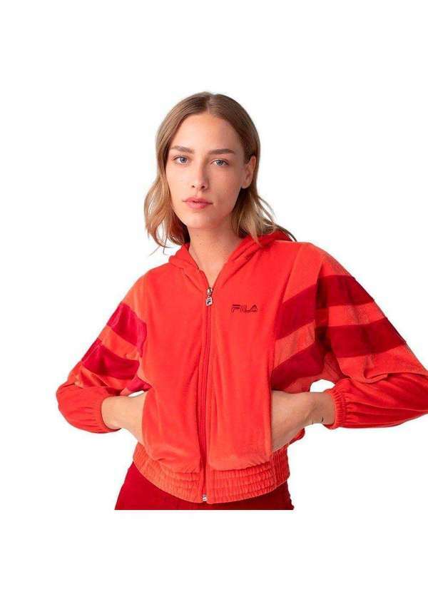 Fila - Jaqueta Fila Block Letter Feminino Vermelho