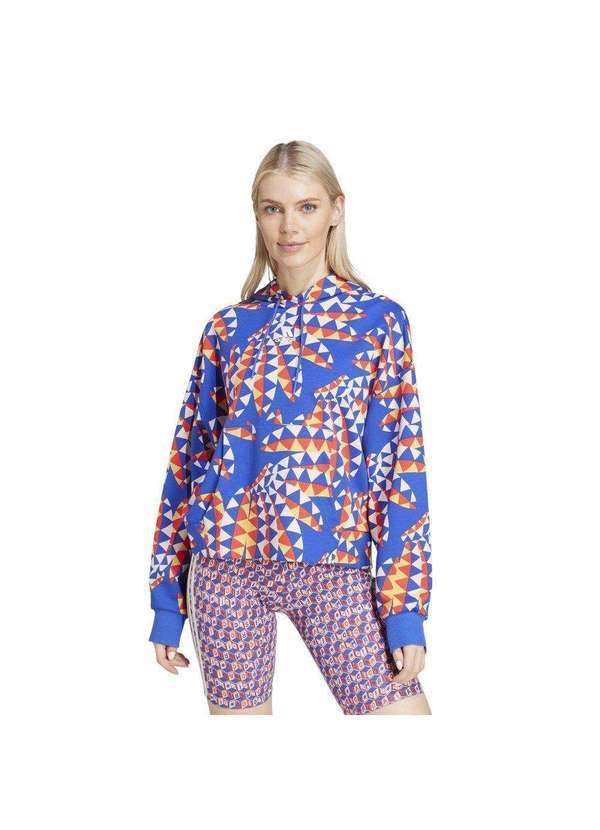 Adidas - Moletom Adidas Farm Rio Hoodie Feminino Azul