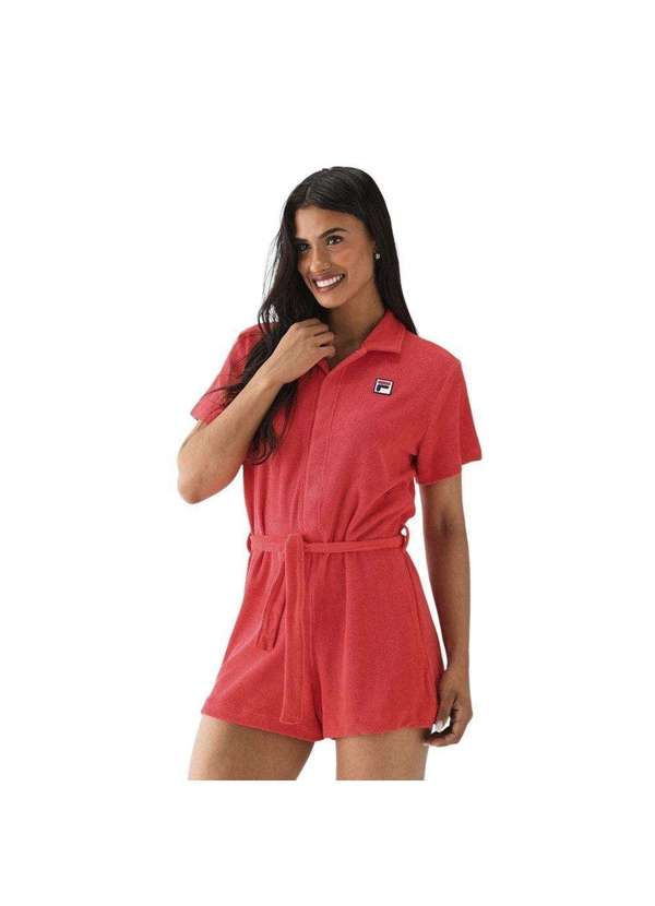 Fila - Macaquinho Towel Dolce Vita da Fila Vermelho