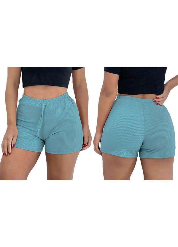 Pmc - Kit 2 Shorts Pmc Canelado Feminino Azul 2