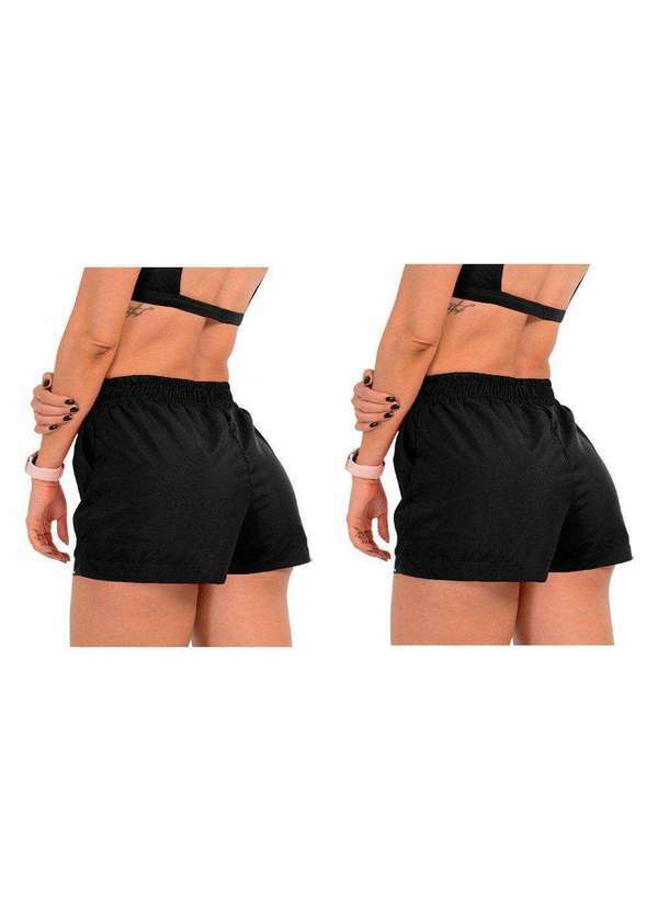 Selene - Kit 2 Shorts Selene Básico Feminino Preto 2