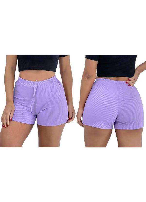 Pmc - Kit 3 Shorts Pmc Canelado Feminino Rosa 4