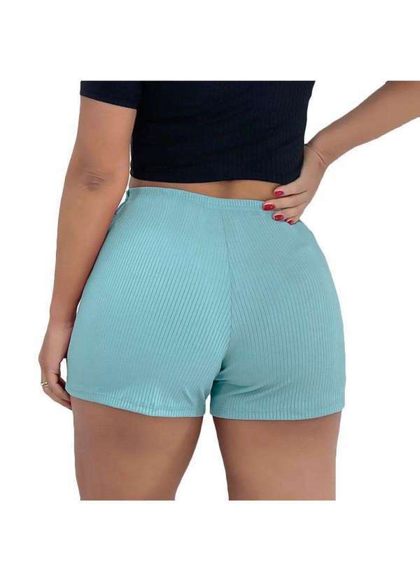 Pmc - Kit Atacado 10 Shorts Pmc Canelado Feminino Verde 3
