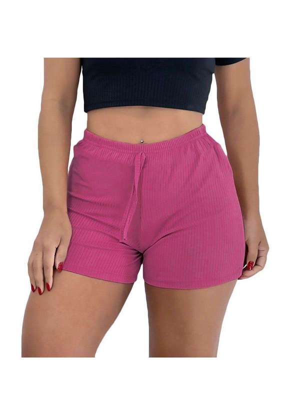 Pmc - Kit Atacado 5 Shorts Pmc Canelado Feminino Rosa 2