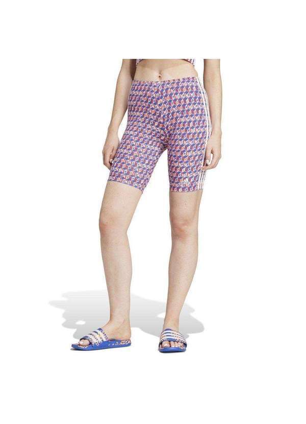 Adidas - Short Adidas Biker Farm Rio Feminino Vermelho