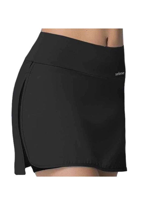 Selene Short Saia Selene Fitness Feminino Preto