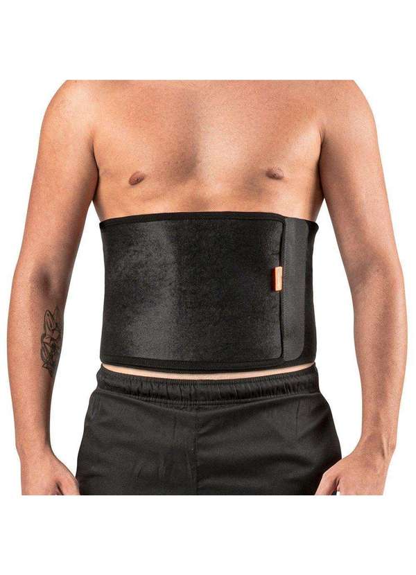 Hidrolight - Cinta Abdominal Hidrolight de Compressão 130cm X 25cm Preto