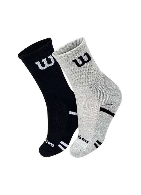 Wilson - Kit 2 pares de Meias Wilson Cano Longo Masculino Preto