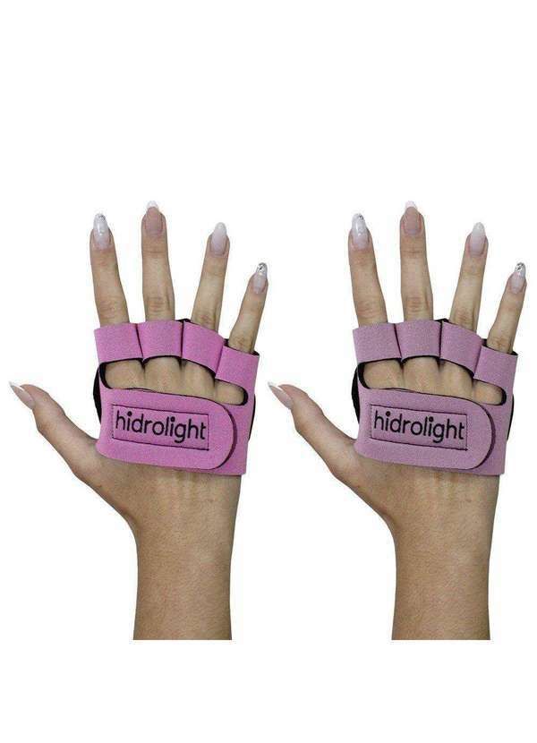 Hidrolight - Kit 2 pares de Palmar para Musculação Hidrolight Mini Palma Rosa