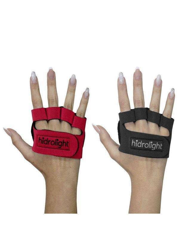 Hidrolight - Kit 2 pares de Palmar para Musculação Hidrolight Mini Palma Vermelho
