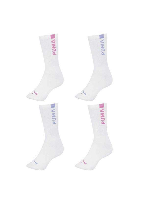 Puma - Kit 4 pares de Meias Puma Esportiva Feminina Kit 4 pares de Meias Puma Feminina