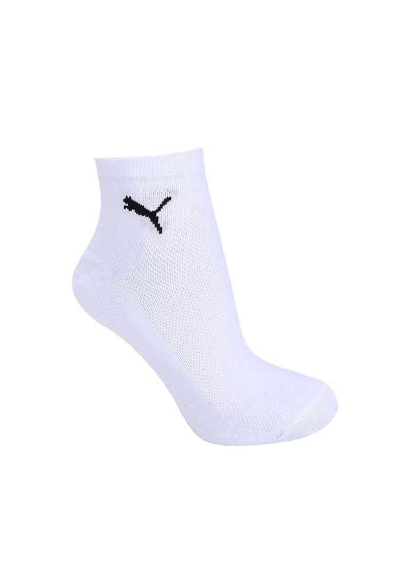 Puma - Kit 6 pares de Meia Puma Cano Médio Esportiva Branco 2