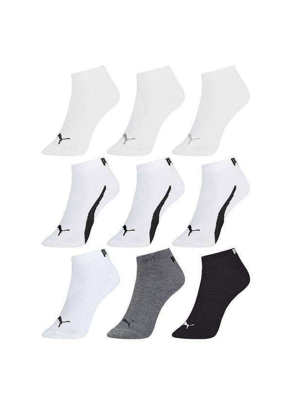 Puma - Kit 9 pares de Meias Puma Sapatilha Esportiva Masculino Kit 9 pares de Meias Puma Masculino