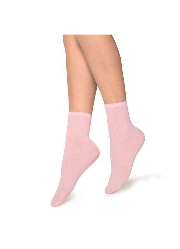 Selene - Meia Soquete Selene Ballet Fio 40 Infantil Rosa