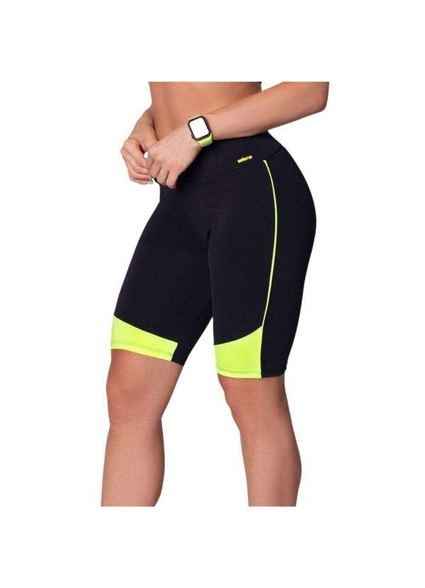 Selene - Bermuda Ciclista Selene Recorte Feminina Preto 1