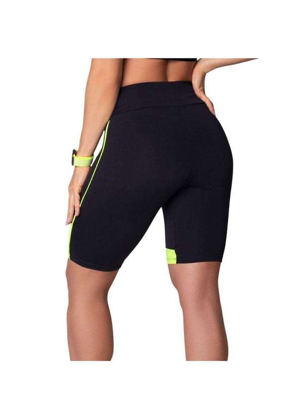 Selene - Bermuda Ciclista Selene Recorte Feminina Preto 2