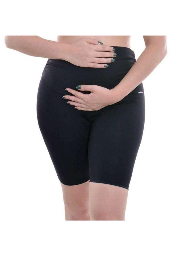Selene - Bermuda Selene Gestante Feminina Preto 3
