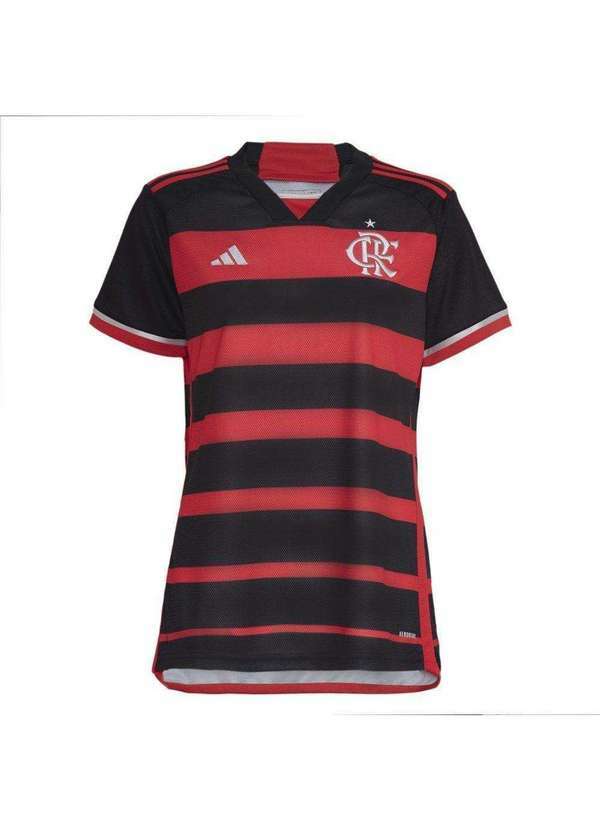 Adidas - Camisa Adidas Cr Flamengo I 2024/25 Feminina Preto