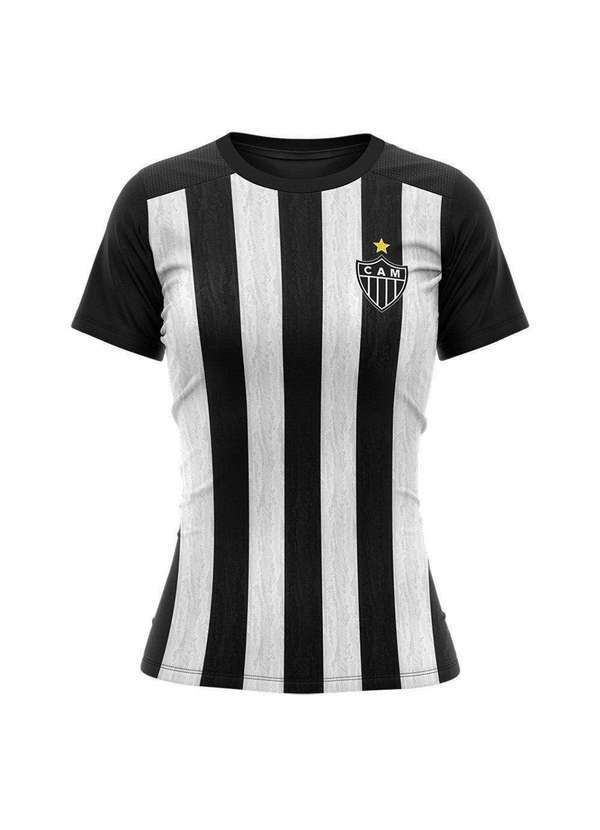 Braziline - Camisa Atlético Mineiro Braziline Comet Feminina Preto