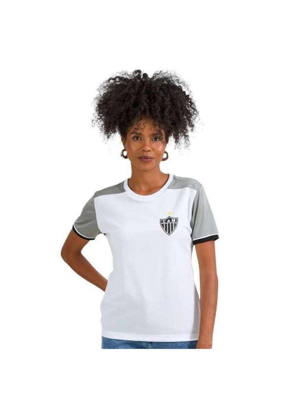 Braziline - Camisa Braziline Atletico Mineiro Ligação Feminina Branco
