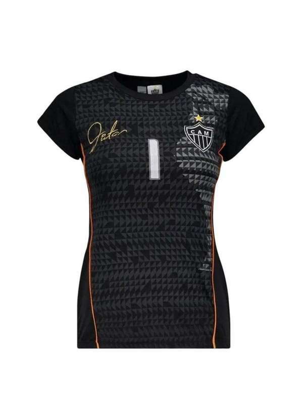 Braziline - Camisa Braziline Atlético Mineiro One Feminina Preto