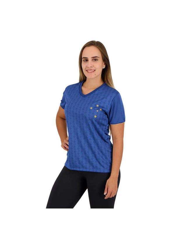 Braziline - Camisa Braziline Cruzeiro Brains Feminina Azul