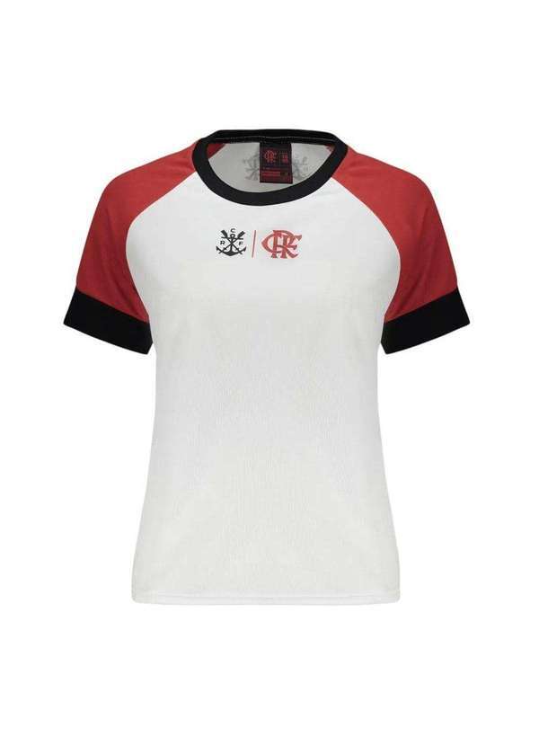 Braziline - Camisa Braziline Flamengo Âncora Feminina Branco