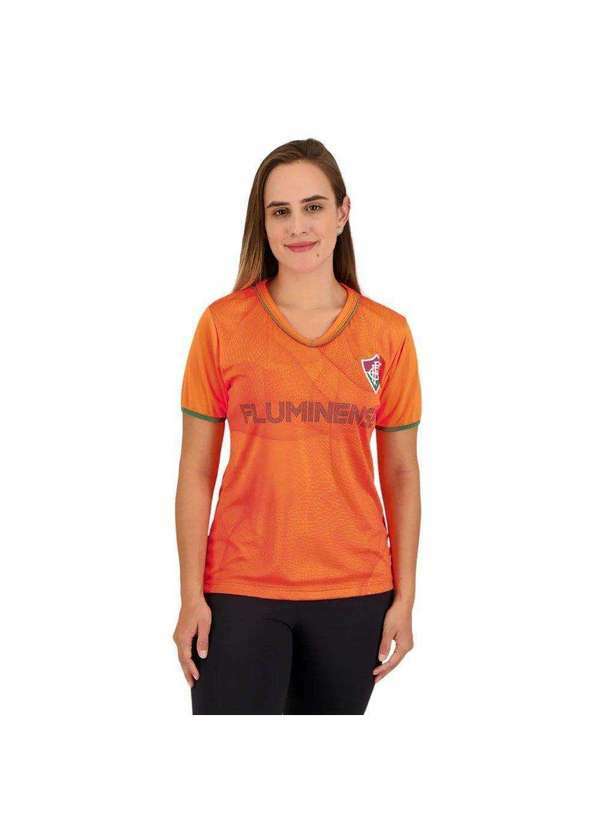 Braziline - Camisa Braziline Fluminense Portals Feminina Laranja