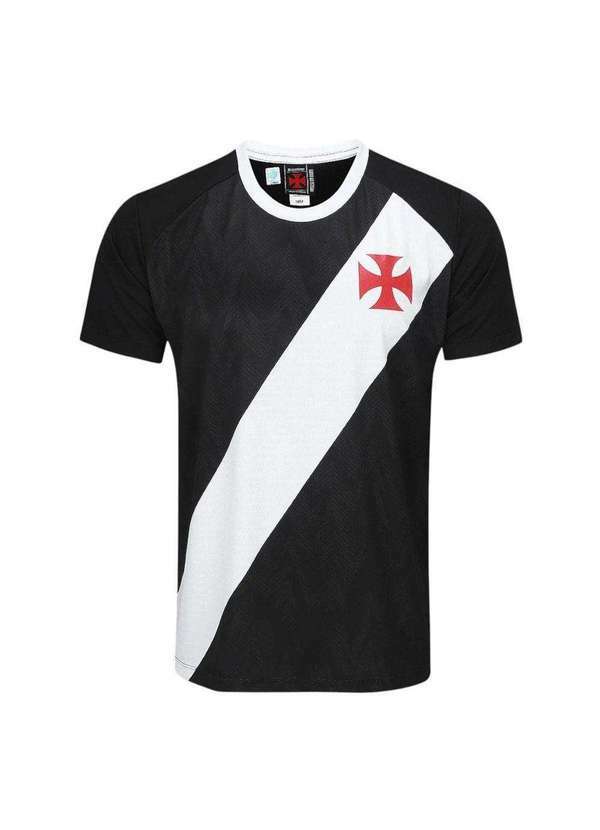 Braziline - Camisa Braziline Vasco Principia Feminina Preto