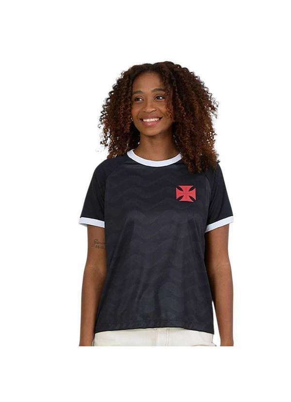 Braziline - Camisa Braziline Vasco Rugido Feminina Preto