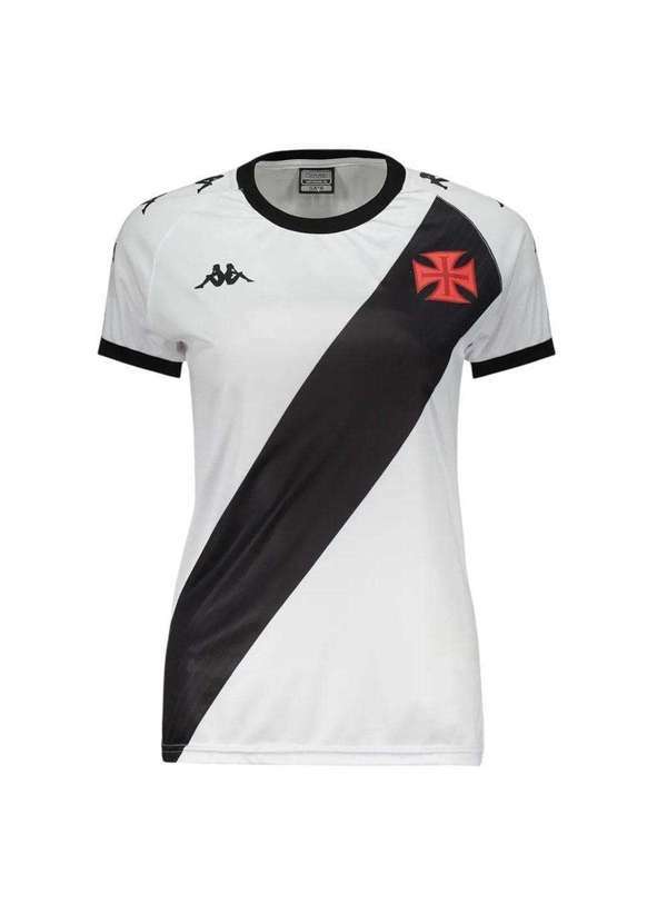 Kappa - Camisa Kappa Vasco Supporter Class Feminina Branco