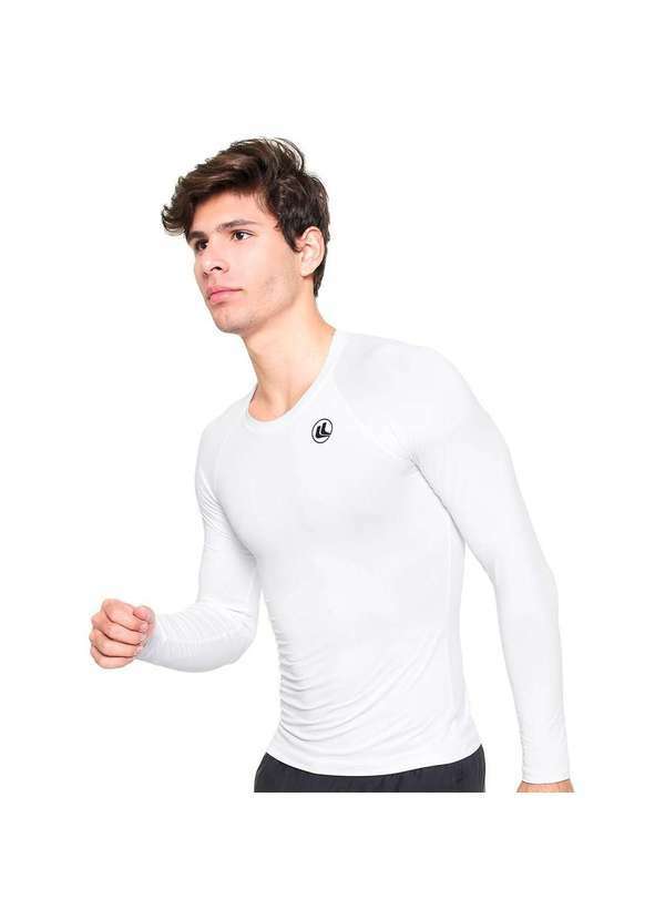 Esporte Legal - Camisa Térmica Esporte Legal Luar Manga Longa Masculina Branco