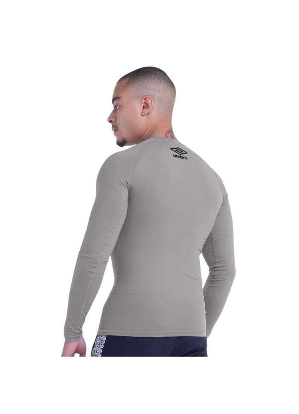Umbro - Camisa Térmica Umbro Clubes 2023 Profissional Masculina Cinza 2