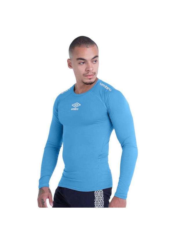 Umbro - Camisa Térmica Umbro Clubes 2023 Profissional Masculina Azul