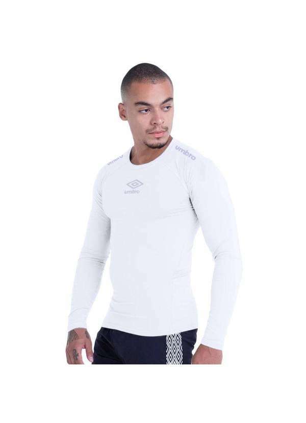 Umbro - Camisa Térmica Umbro Clubes 2023 Profissional Masculina Branco
