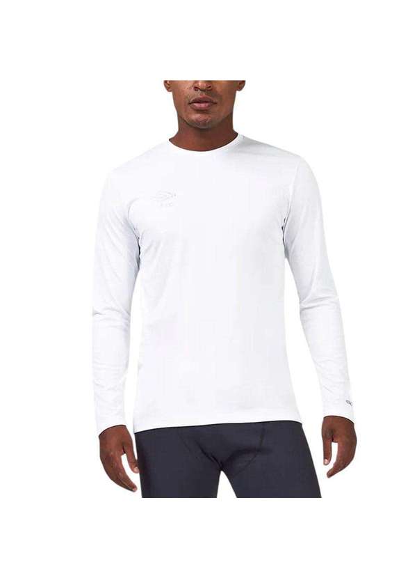 Umbro - Camisa Umbro Basic Uv Manga Longa Masculina Branco