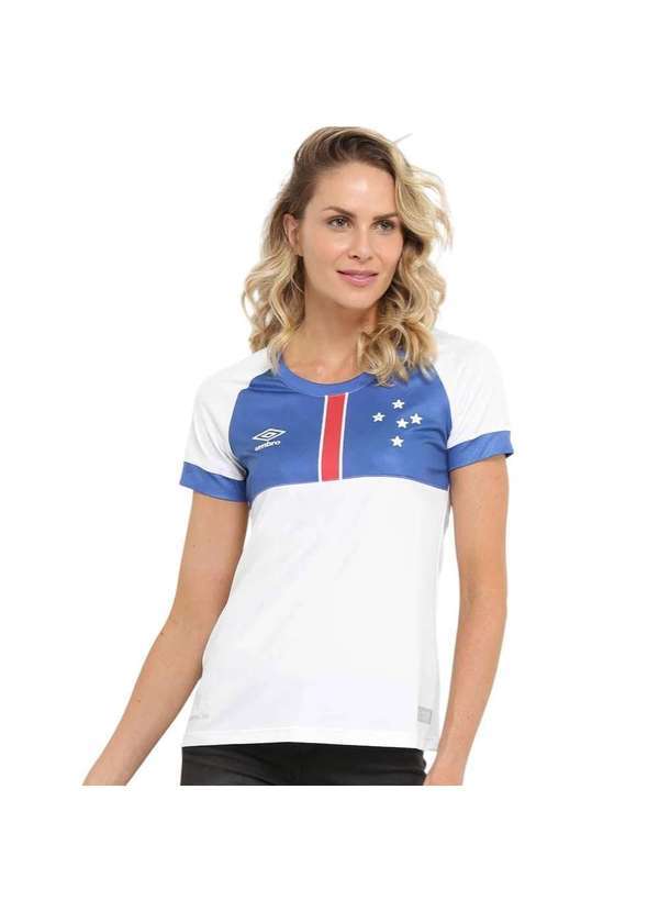 Umbro - Camisa Umbro Cruzeiro Ii 2018 Blar Víkingur Feminina Branco
